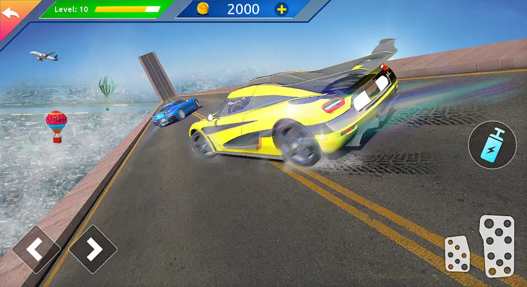 Play Crazy Car Stunt 3D Mega Ramp as an online game Crazy Car Stunt 3D Mega Ramp with UptoPlay