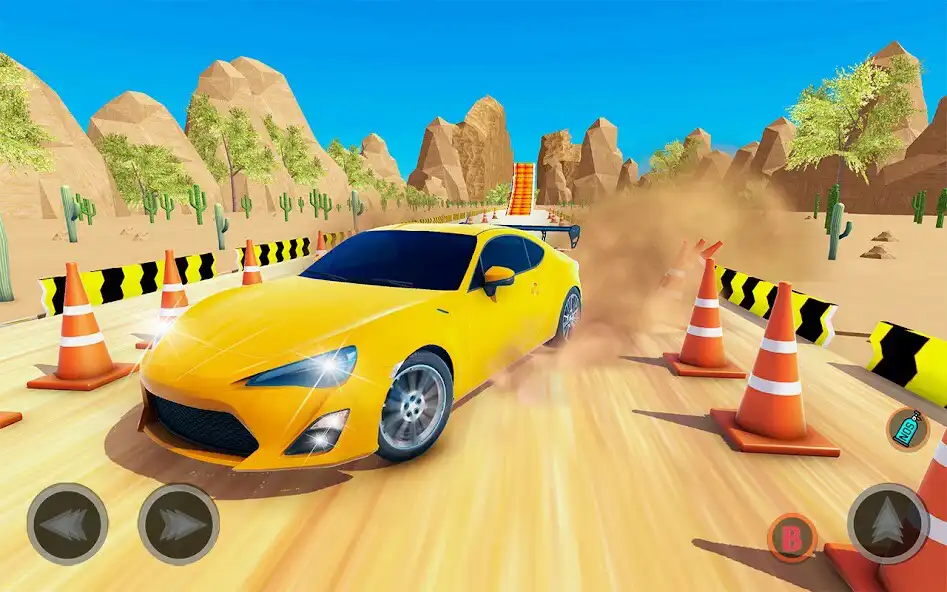 Play Crazy Car Stunts Car Game 3D as an online game Crazy Car Stunts Car Game 3D with UptoPlay