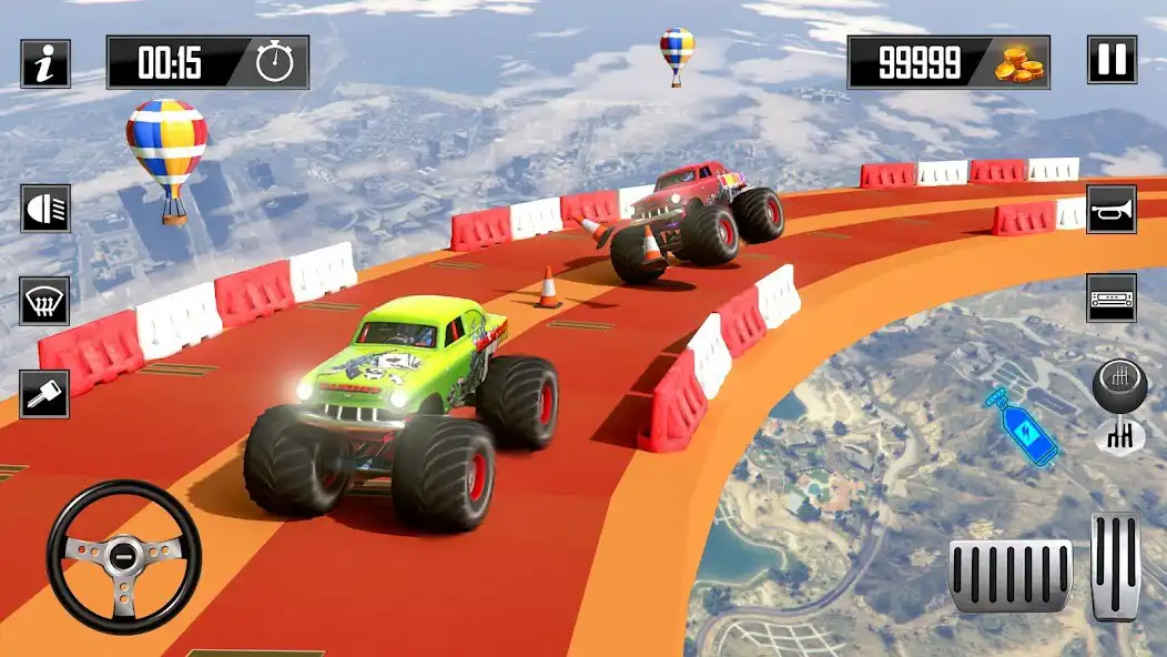 Play Crazy Car Stunts: Ramp Racing as an online game Crazy Car Stunts: Ramp Racing with UptoPlay
