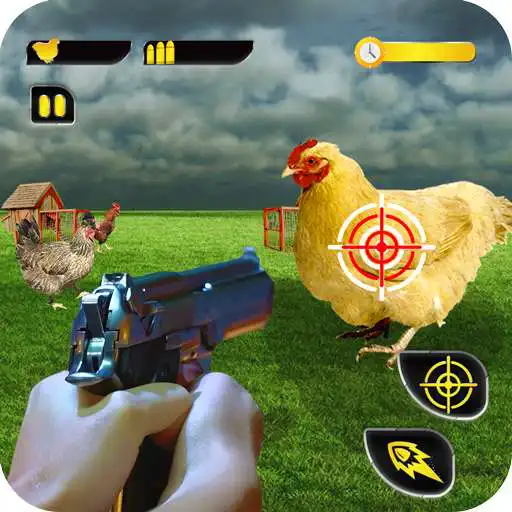 Play Crazy Chicken Shooter : Farm Hunting Game APK