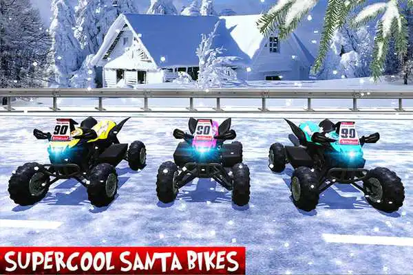 Play Crazy Easter ATV Quad Bike: Fanatic Santa