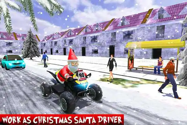 Play Crazy Easter ATV Quad Bike: Fanatic Santa