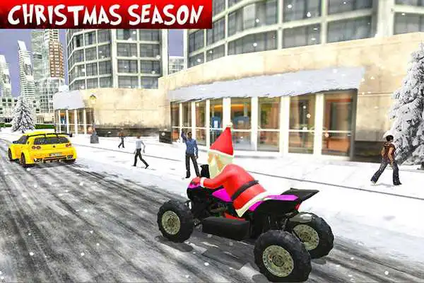 Play Crazy Easter ATV Quad Bike: Fanatic Santa