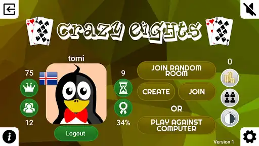 Play Crazy Eights Online as an online game Crazy Eights Online with UptoPlay