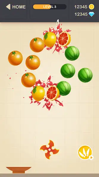 Play Crazy Fruits - slice master as an online game Crazy Fruits - slice master with UptoPlay