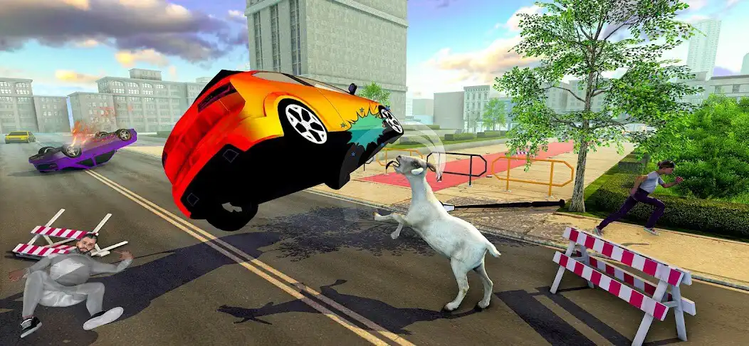 Play Crazy Goat Fun Simulator 3D as an online game Crazy Goat Fun Simulator 3D with UptoPlay