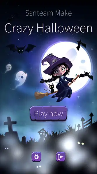 Play Crazy Halloween - lovely little witch and elf cat  and enjoy Crazy Halloween - lovely little witch and elf cat with UptoPlay