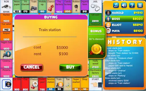 Play CrazyPoly - Business Dice Game as an online game CrazyPoly - Business Dice Game with UptoPlay