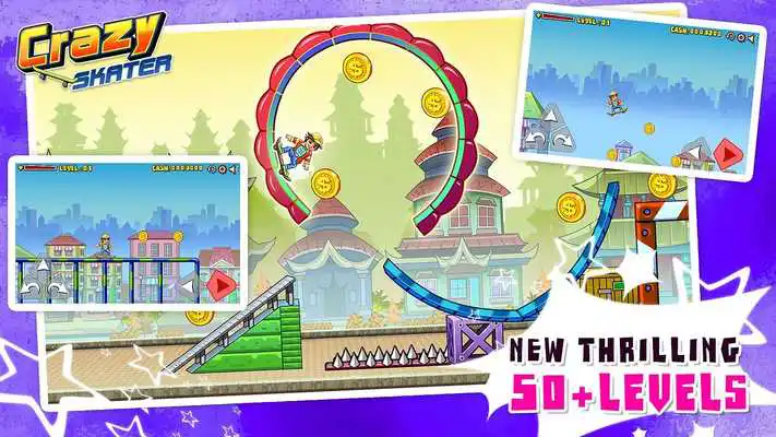 Play Crazy Skater as an online game Crazy Skater with UptoPlay