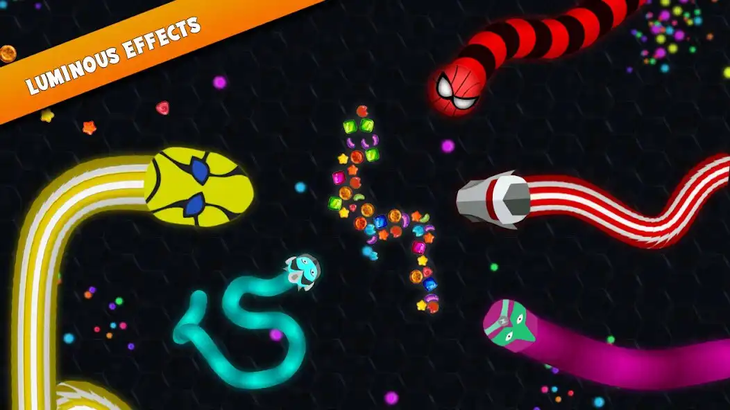 Play Crazy Slither Worm Game as an online game Crazy Slither Worm Game with UptoPlay