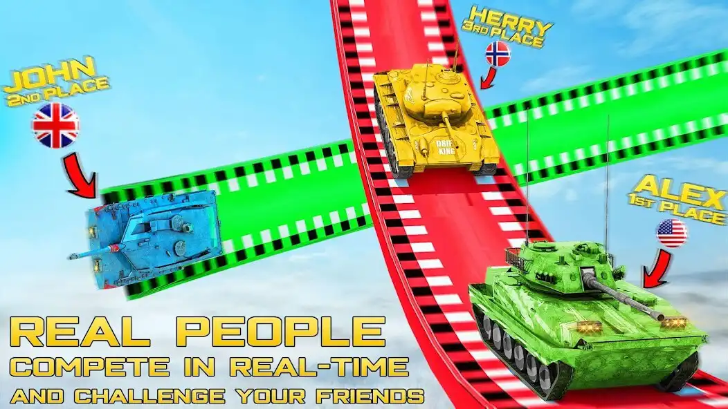 Play Crazy Tank Stunts: Tank Games as an online game Crazy Tank Stunts: Tank Games with UptoPlay