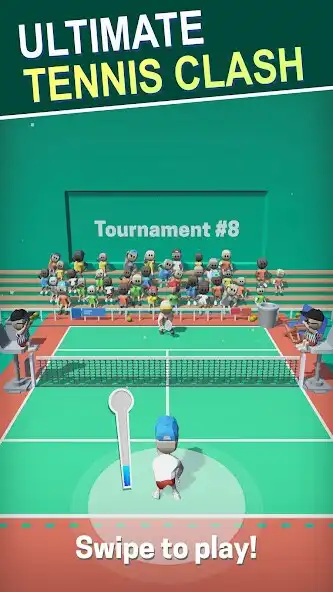 Play CRAZY TENNIS 3D as an online game CRAZY TENNIS 3D with UptoPlay