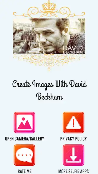 Play Create Images With David Beckham  and enjoy Create Images With David Beckham with UptoPlay