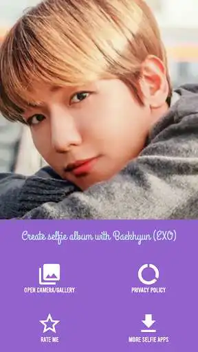 Play Create selfie album with Baekhyun (EXO) as an online game Create selfie album with Baekhyun (EXO) with UptoPlay