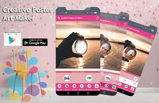 Play Creative Poster Maker as an online game Creative Poster Maker with UptoPlay