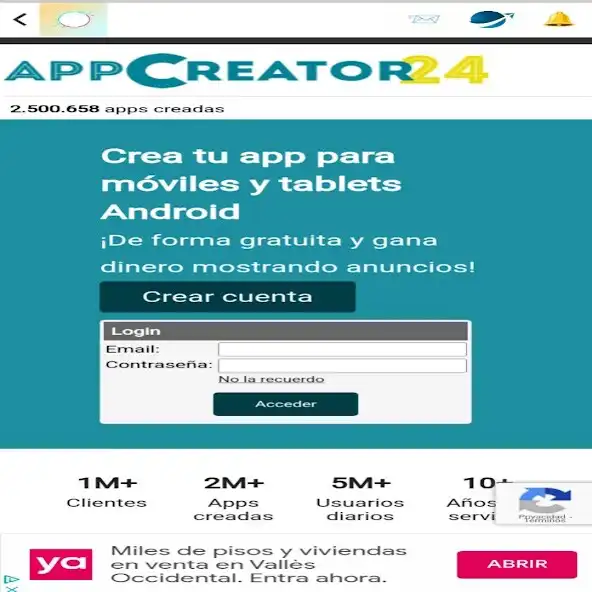Play Crea tu aplicación gratuita as an online game Crea tu aplicación gratuita with UptoPlay