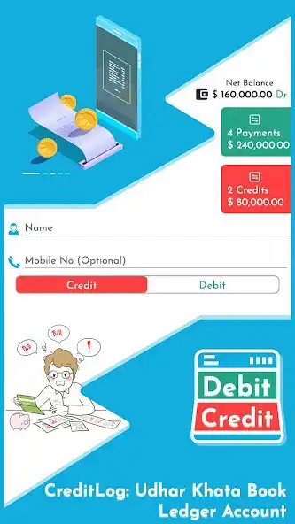 Play CreditLog: Udhar Khata Book, Ledger Account  and enjoy CreditLog: Udhar Khata Book, Ledger Account with UptoPlay