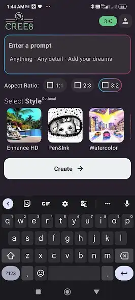 Play CREE8 - AI Art  Chat Bot  and enjoy CREE8 - AI Art  Chat Bot with UptoPlay