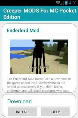 Play Creeper MODS For MC PocketE