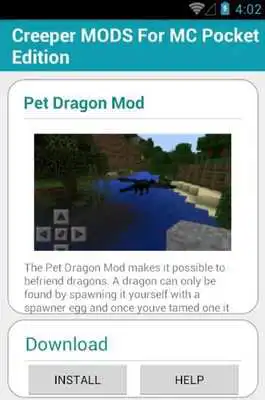 Play Creeper MODS For MC PocketE