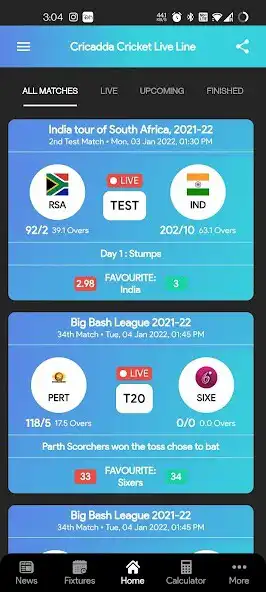 Play Cricadda - liveline  and enjoy Cricadda - liveline with UptoPlay