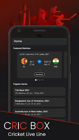 Play CricBox - Fast Cricket Live Li  and enjoy CricBox - Fast Cricket Live Li with UptoPlay
