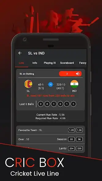 Play CricBox - Fast Cricket Live Li as an online game CricBox - Fast Cricket Live Li with UptoPlay