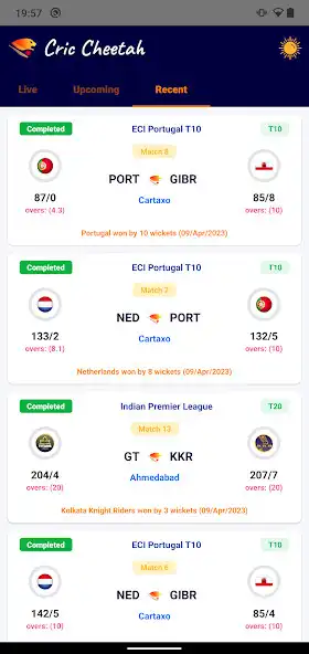 Play Cric Cheetah - Fantasy Scores as an online game Cric Cheetah - Fantasy Scores with UptoPlay