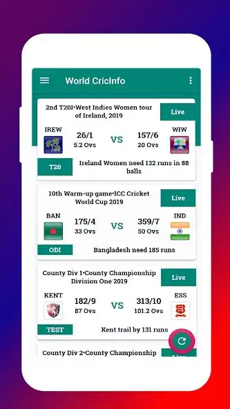 Play Cricinfo - Live Cricket Scores as an online game Cricinfo - Live Cricket Scores with UptoPlay