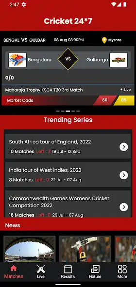 Play Cricket 247- Fastest Cricket as an online game Cricket 247- Fastest Cricket with UptoPlay