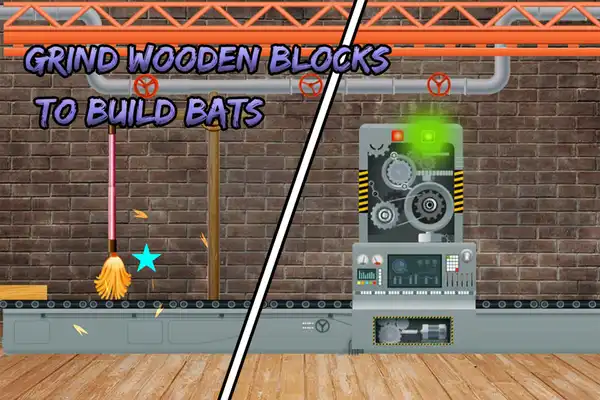 Play Cricket Bat Making Factory Game