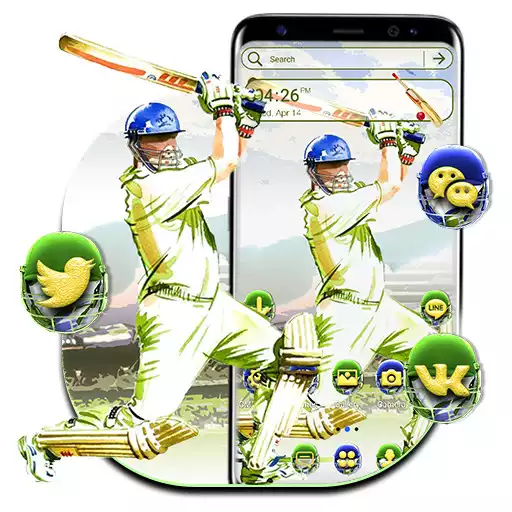 Play Cricket Batsman Launcher Theme APK