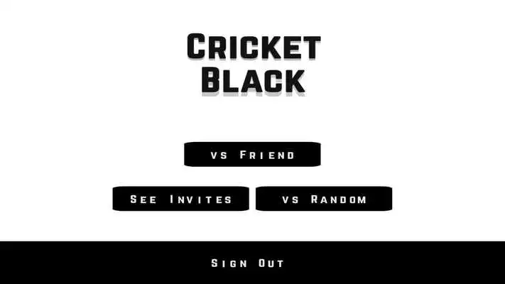 Play Cricket Black