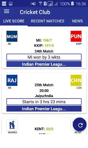 Play Cricket Club - Cricket,Live Score, News, Players as an online game Cricket Club - Cricket,Live Score, News, Players with UptoPlay