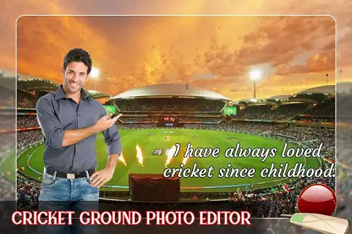 Play Cricket Ground Photo Frames as an online game Cricket Ground Photo Frames with UptoPlay
