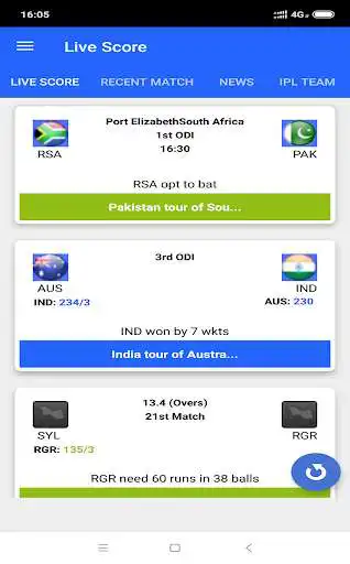 Play Cricket live info  - Live Cricket Scores and News  and enjoy Cricket live info  - Live Cricket Scores and News with UptoPlay