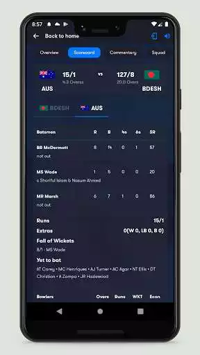 Play Cricket: Live Line & Fastest Live Score as an online game Cricket: Live Line & Fastest Live Score with UptoPlay