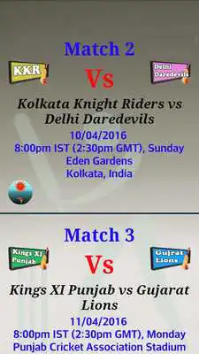 Play Cricket scheduled 2016