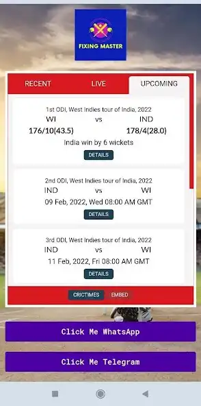 Play Cricket Score and Prediction  and enjoy Cricket Score and Prediction with UptoPlay
