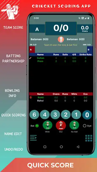 Play Cricket Scoring App  and enjoy Cricket Scoring App with UptoPlay