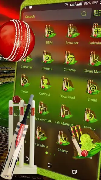 Play Cricket Stadium Theme Launcher as an online game Cricket Stadium Theme Launcher with UptoPlay
