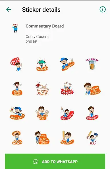Play Cricket Stickers WASticker App as an online game Cricket Stickers WASticker App with UptoPlay