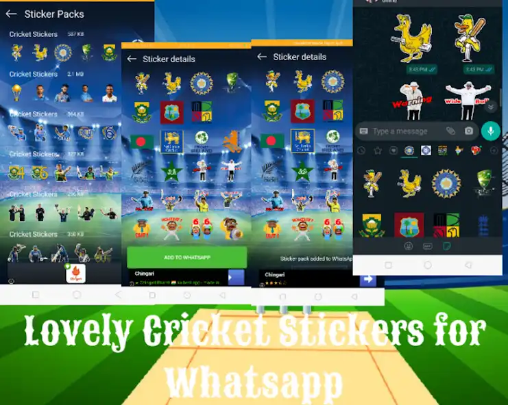Play Cricket Stickers -WA Stickers  and enjoy Cricket Stickers -WA Stickers with UptoPlay