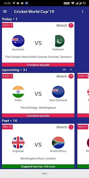 Play Cricket World Cup19  and enjoy Cricket World Cup19 with UptoPlay