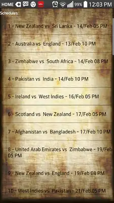 Play Cricket World Cup 2015 Genius