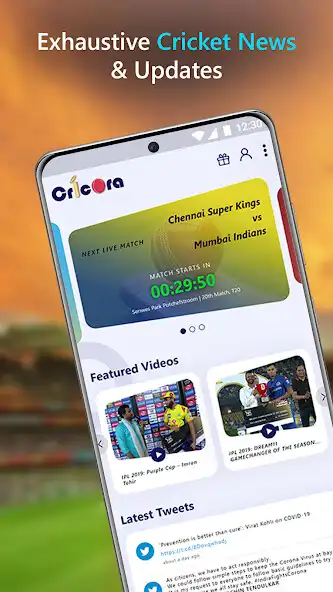 Play CricOra -Liveline Cric Scores as an online game CricOra -Liveline Cric Scores with UptoPlay