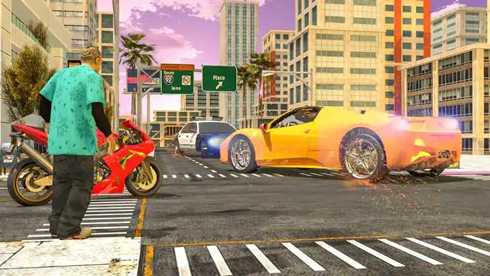 Play Crime Cars Mafia Street Driver War: Gangster Games