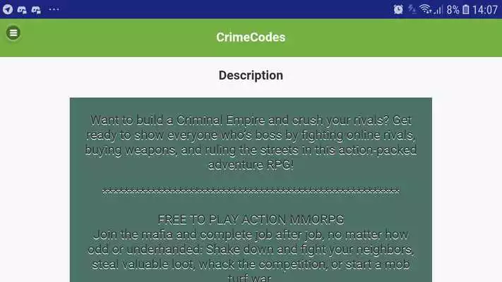 Play CrimeCodes Mobile App