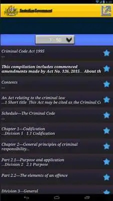 Play Criminal code Australian Law