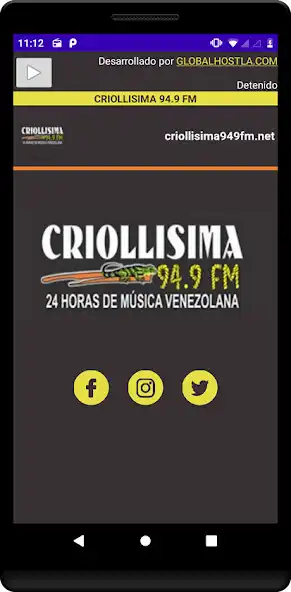 Play CRIOLLÍSIMA 94.9 FM as an online game CRIOLLÍSIMA 94.9 FM with UptoPlay